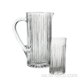 Crystal Glass Ribbed Drinking Beverage Water Glasses